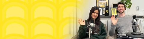 The Hello Warrior hosts wave at the camera