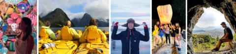 collage of images showcasing students' experience abroad